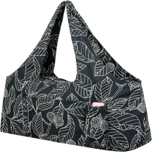 KUAK Extra Large Yoga Mat Bag with Zippered Top & 5 Pockets - Premium Canvas Tote with Yoga Mat Carrying Strap for Pilates, Gym, Fitness Block & Gear