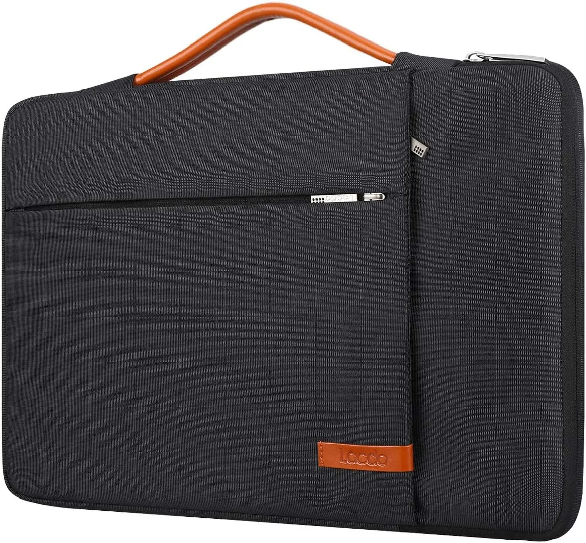 Lacdo 15.6 inch Portable Monitor Case for Most 15.6 inch Portable External Monitor, for Computer Laptop External Display Protective Carrying Sleeve Bag with Accessory Pocket, Black