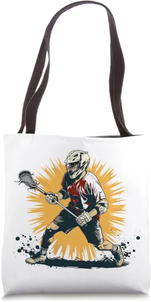 Lacrosse Guy Intercrosse Team Sport Tote Bag