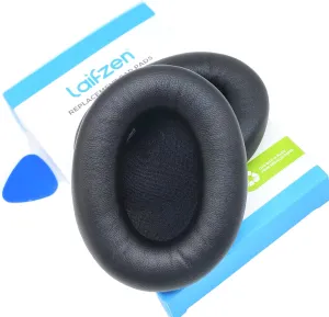 Lambskin XM4 Earpads for Sony WH-1000XM4 Headphones Replacement 1000 XM 4 Real Sheepskin Leather Ear Pads Cushions Earmuffs Cups Covers (Black)