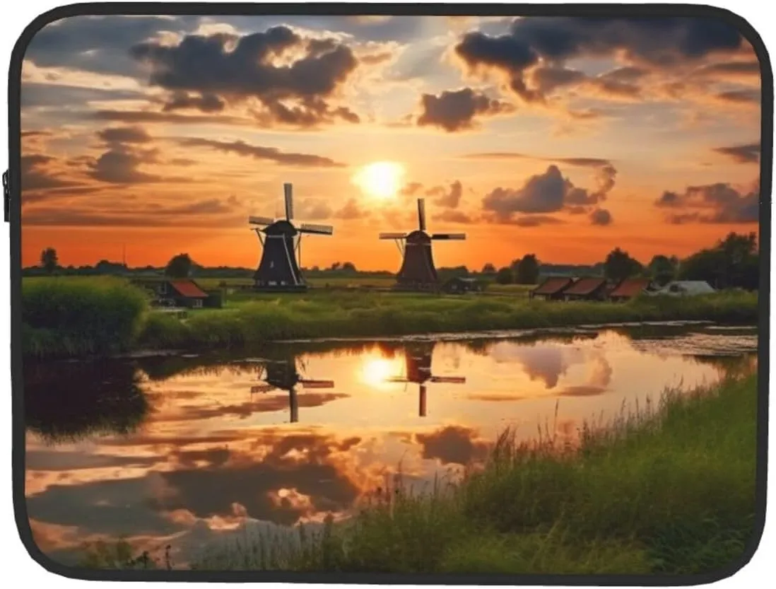 Laptop Case Sleeve Beautiful View of The Netherlands Laptop Bag Computer Carrying Case 13 Inch Computer Protective Notebook Cover