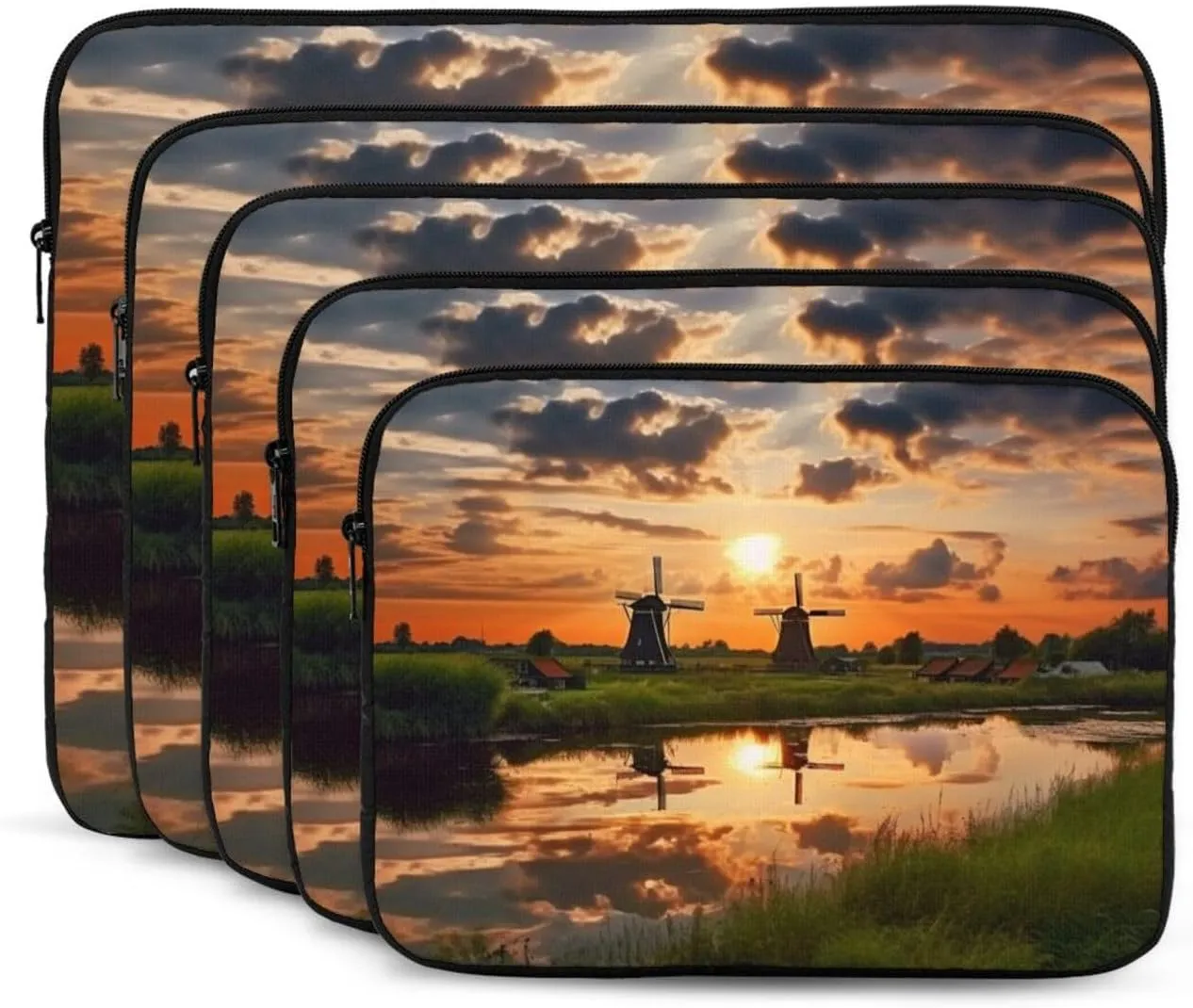Laptop Case Sleeve Beautiful View of The Netherlands Laptop Bag Computer Carrying Case 13 Inch Computer Protective Notebook Cover