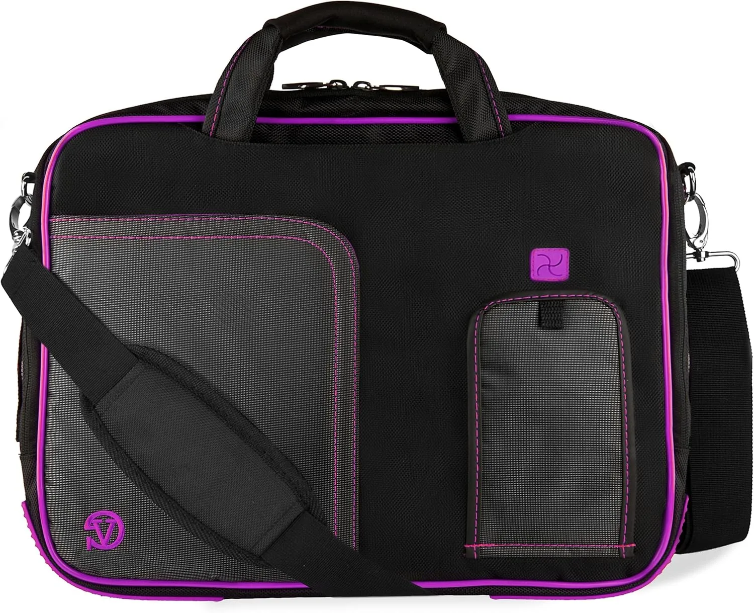 Laptop Messenger Bag for Gateway 14.1-inch Laptop CLT146401, 14.1" Elite, Slim Notebook (Purple)