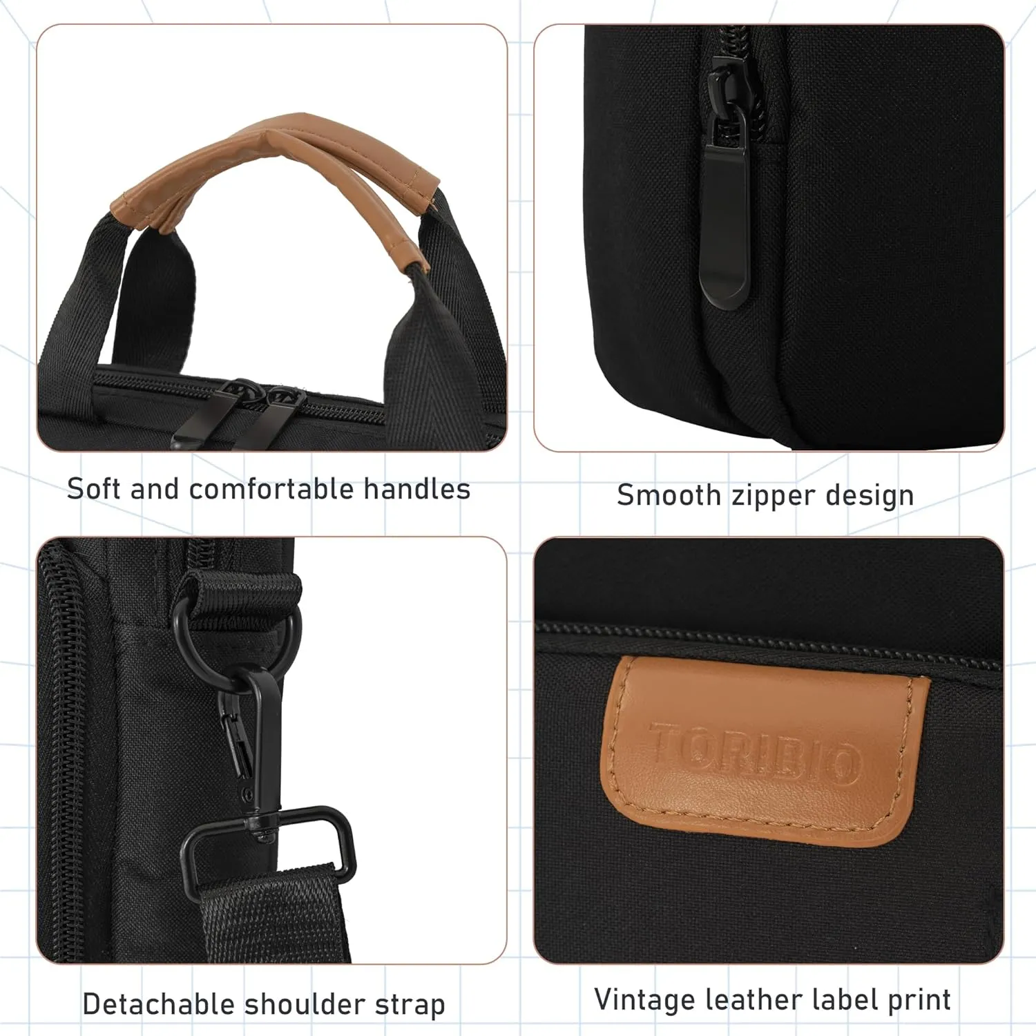 Laptop Sleeve Bag,Padded Protective Travel Carrying Case for 15.6 Inch HP Dell Razer Samsung Laptop Chromebook Dell Asus Lenovo Notebook Computer with Handle & Shoulder Strap