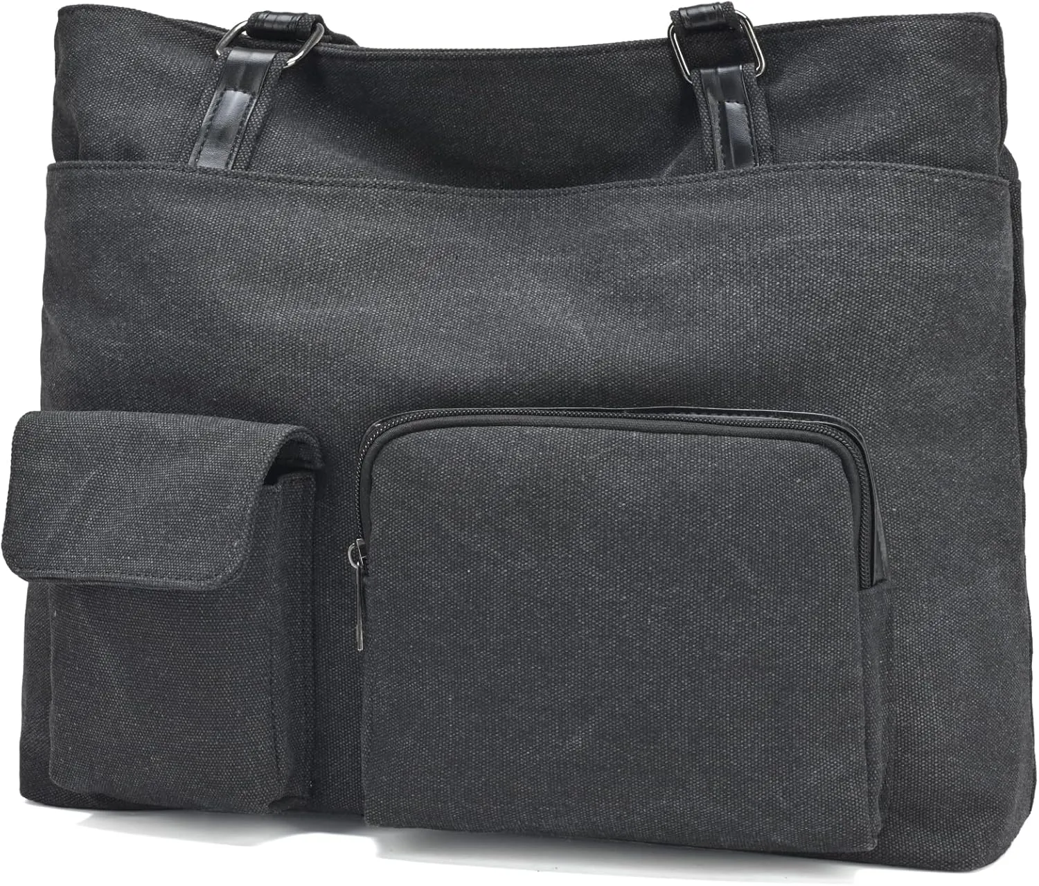 Laptop Tote Bag for Women Work Bags Professional 15.6 Inch Large Canvas Purse with Pockets