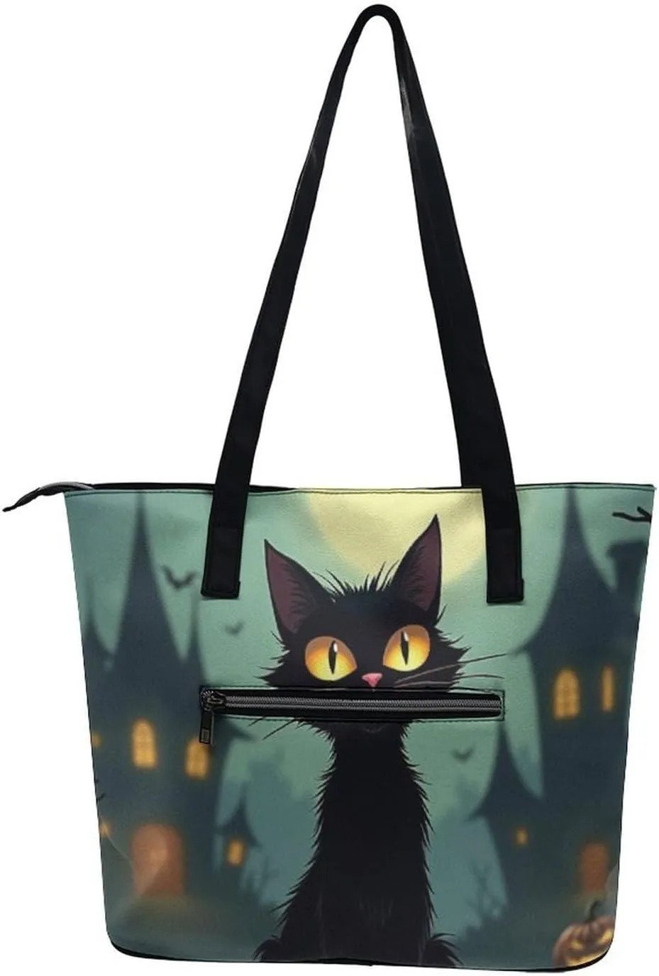 Large Capacity Shoulder Bag for Women PU Leather Shoulder Tote Handbag Clutch Bag Aesthetic Travel Work Picnic