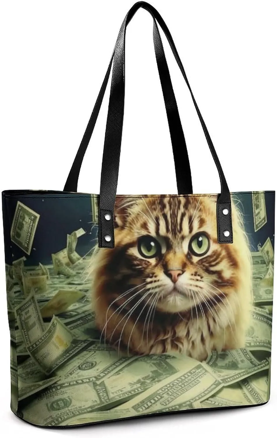 Large Capacity Shoulder Bag for Women PU Leather Shoulder Tote Handbag Clutch Bag Aesthetic Travel Work Picnic
