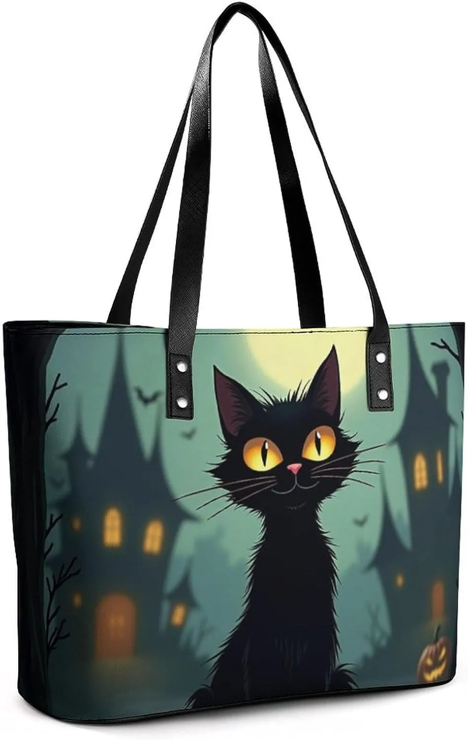 Large Capacity Shoulder Bag for Women PU Leather Shoulder Tote Handbag Clutch Bag Aesthetic Travel Work Picnic