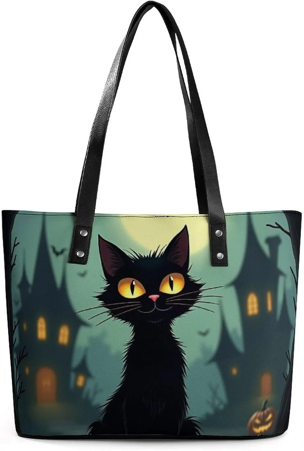 Large Capacity Shoulder Bag for Women PU Leather Shoulder Tote Handbag Clutch Bag Aesthetic Travel Work Picnic