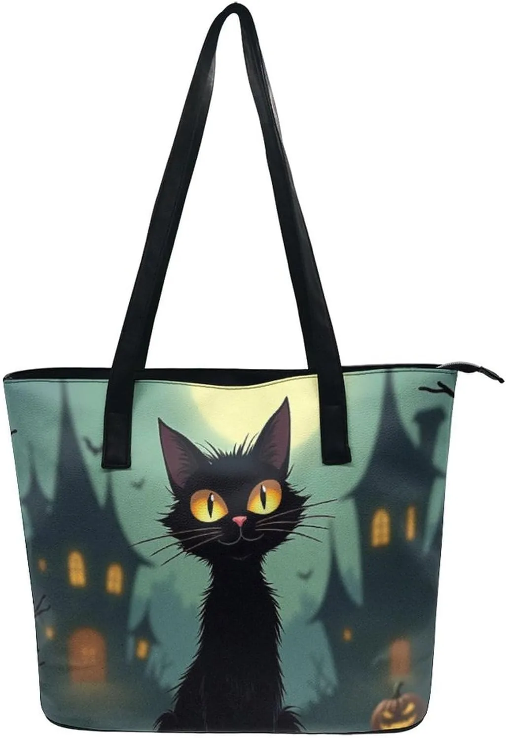 Large Capacity Shoulder Bag for Women PU Leather Shoulder Tote Handbag Clutch Bag Aesthetic Travel Work Picnic