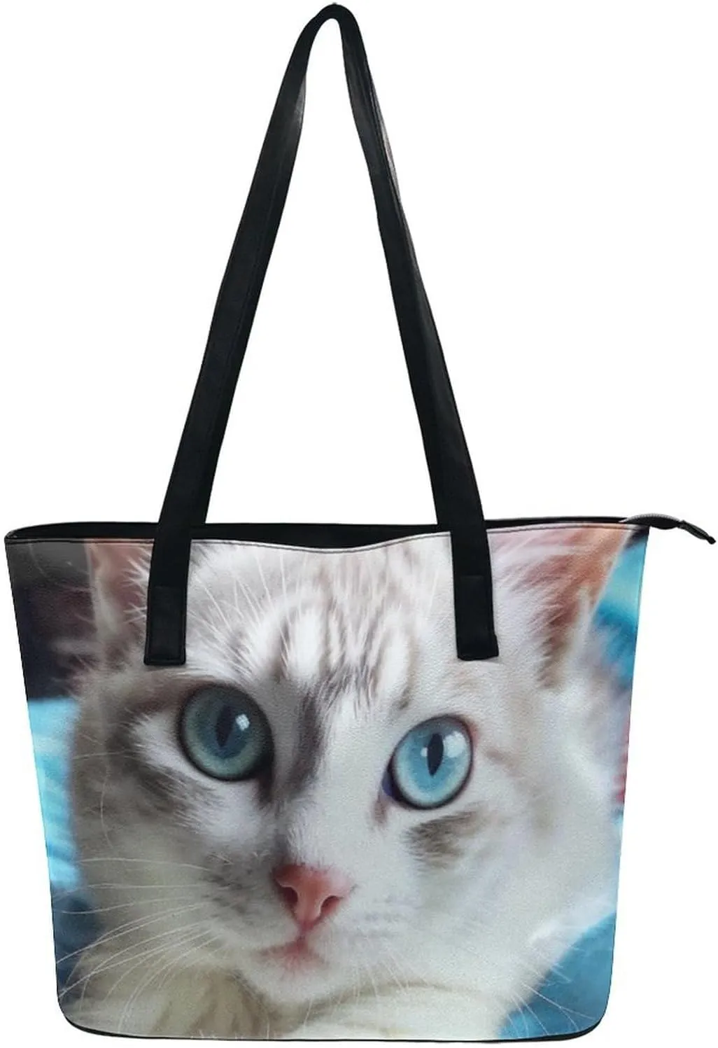 Large Capacity Shoulder Bag for Women PU Leather Shoulder Tote Handbag Clutch Bag Aesthetic Travel Work Picnic