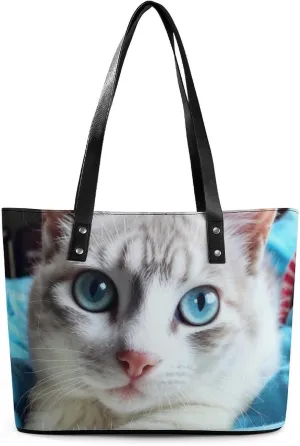 Large Capacity Shoulder Bag for Women PU Leather Shoulder Tote Handbag Clutch Bag Aesthetic Travel Work Picnic