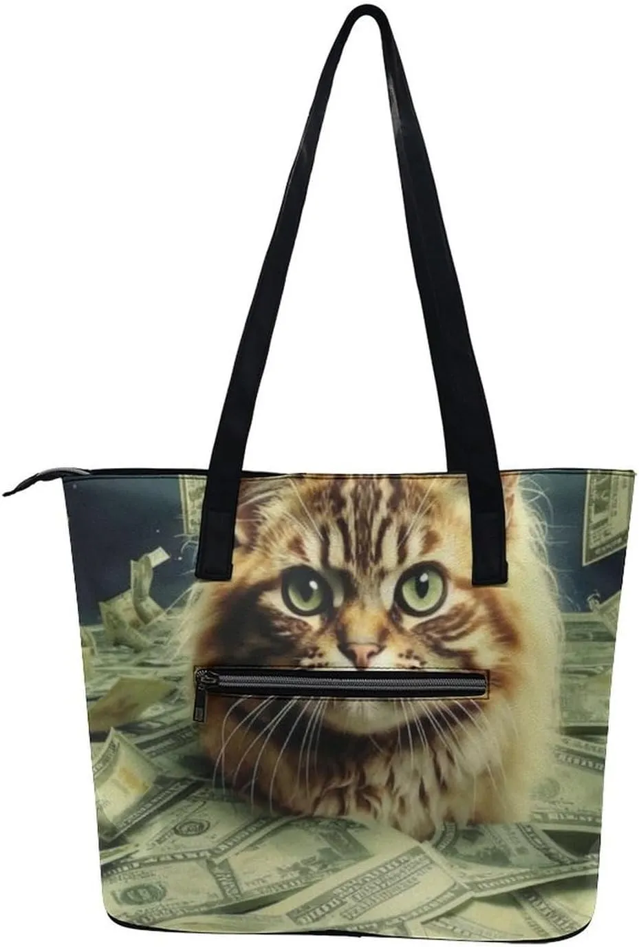 Large Capacity Shoulder Bag for Women PU Leather Shoulder Tote Handbag Clutch Bag Aesthetic Travel Work Picnic