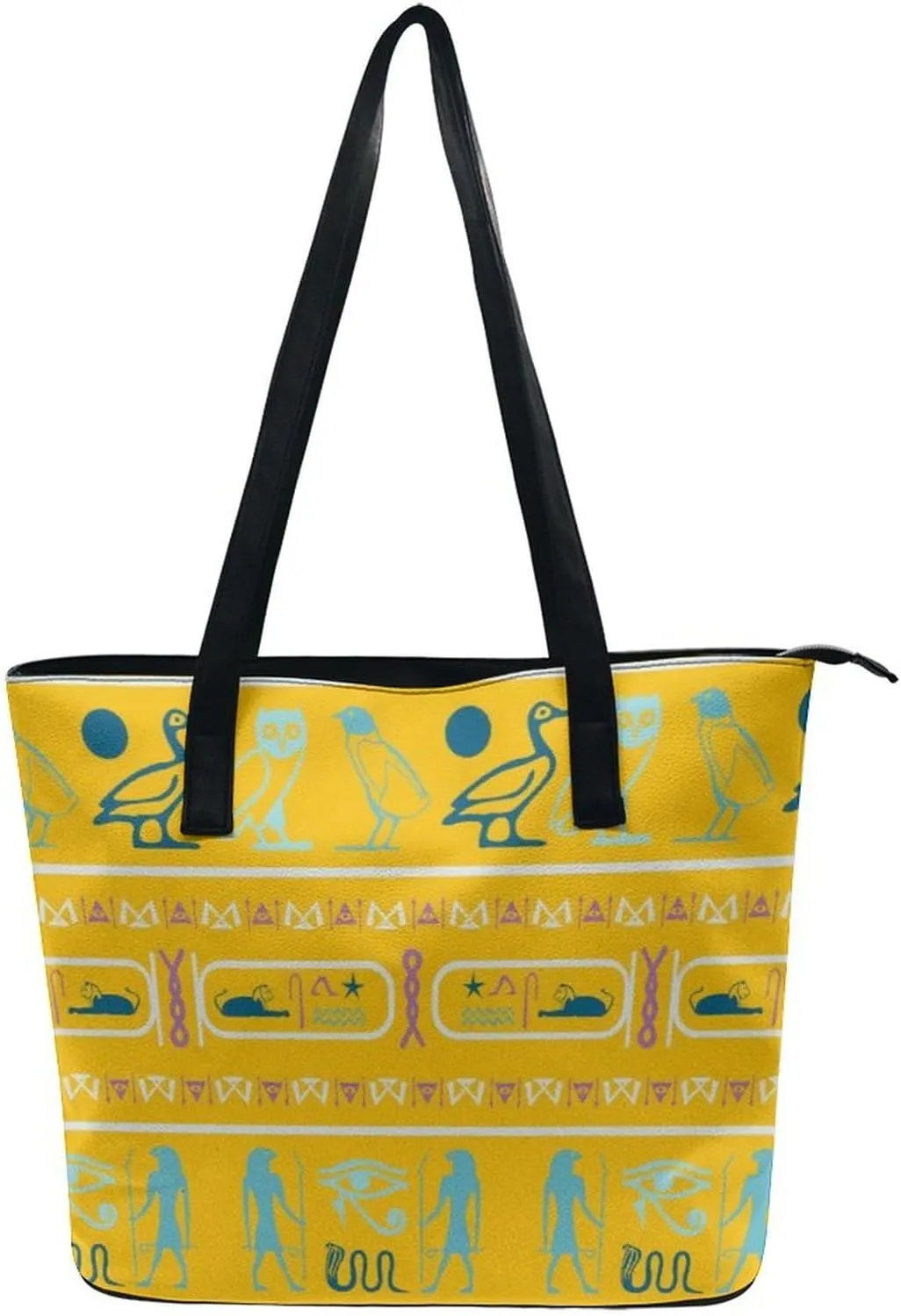 Large Shoulder Bag for Women, PU Leather Beach Tote Bag Waterproof, Swim Gym Shopping Travel Bag Clutch Bag