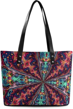 Large Shoulder Bag for Women, PU Leather Beach Tote Bag Waterproof, Swim Gym Shopping Travel Bag Clutch Bag
