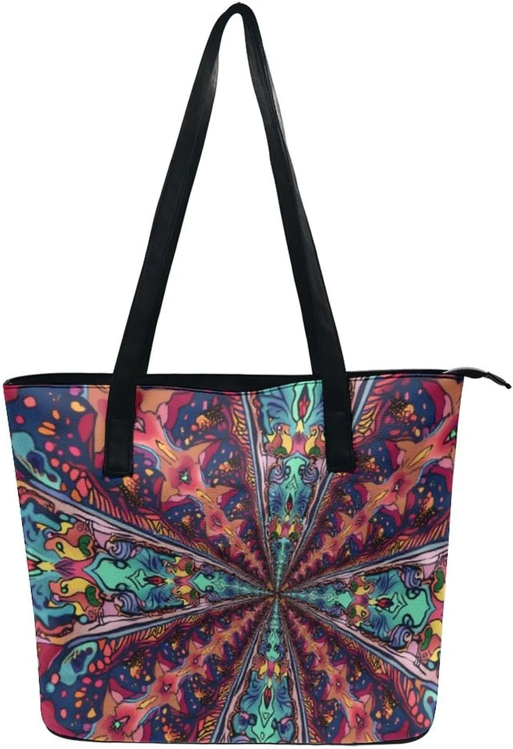 Large Shoulder Bag for Women, PU Leather Beach Tote Bag Waterproof, Swim Gym Shopping Travel Bag Clutch Bag