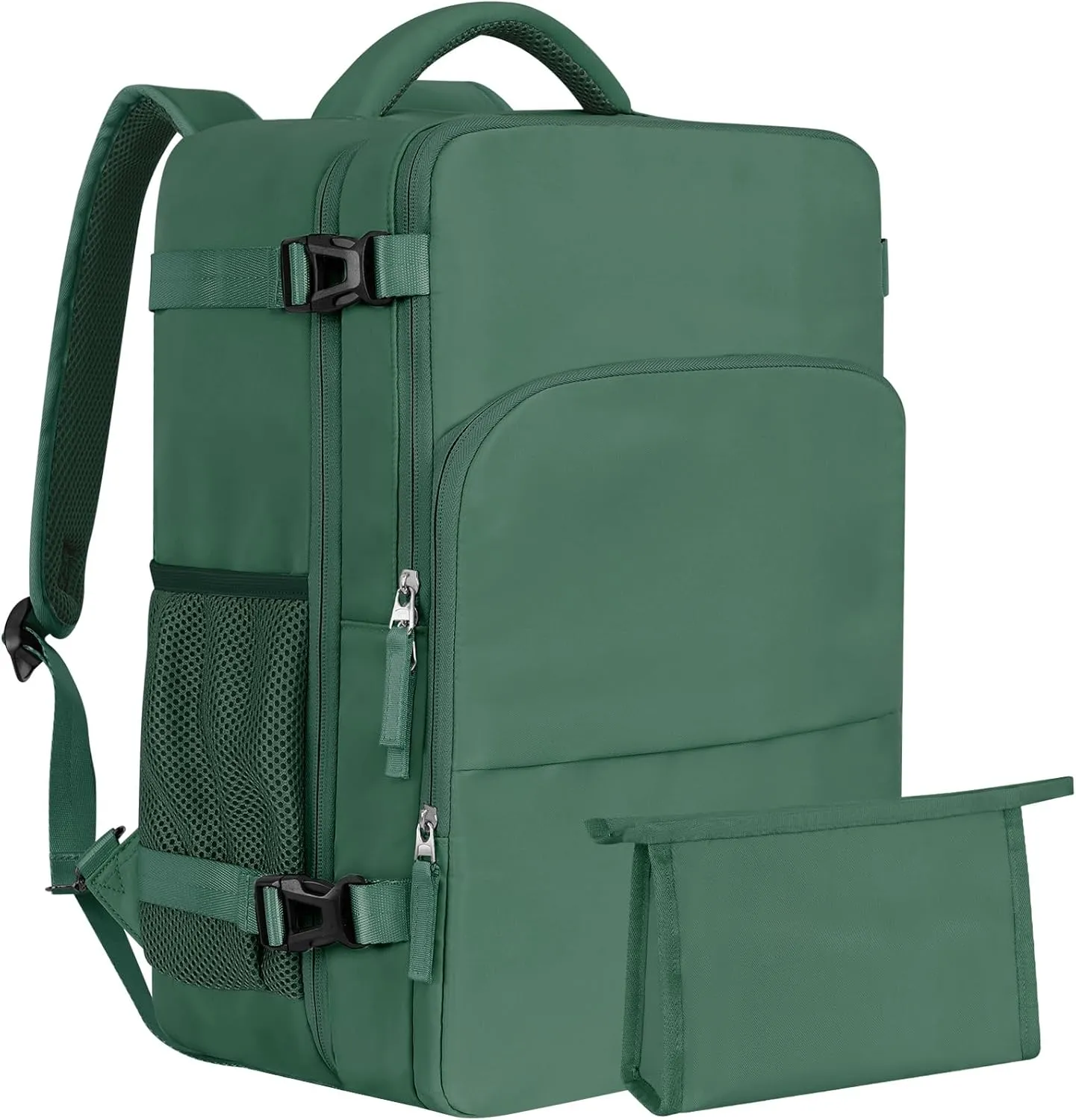Large Travel Backpack, Carry On Bags For Airplanes, Lightweight Personal Item Bag, Laptop Backpack, Casual Daypack for Weekender Business Hiking, Blackish green