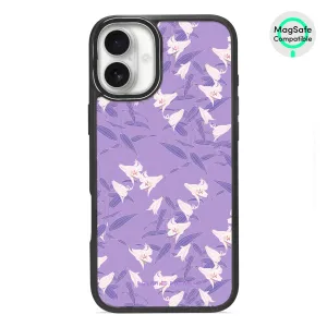 Lavender Lily - iPhone 16 Plus Frosted Black Bumper MagSafe Case