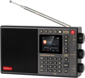 LC90 Multi-Band Smart Internet Radio Portable AM/FM, Longwave and Shortwave Radio with WiFi/4G, Bluetooth, TF Card，Portable Shortwave Receiver with SSB,choyoung Radio