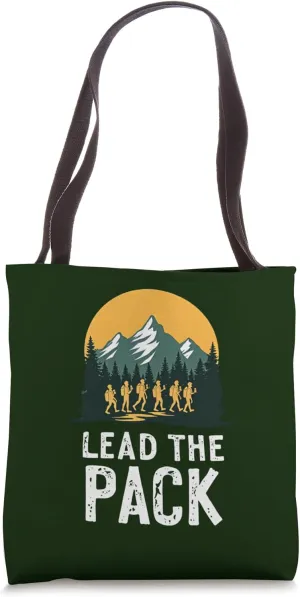 Lead the Pack Scout Leadership Adventure Design Tote Bag