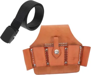 Leather Belt Bag for Gardening Tools Tool Waist Bag Durable Adjustable Tidy