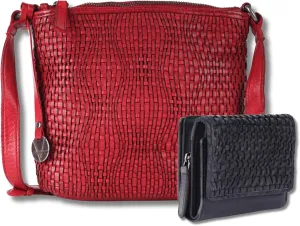 Leather Crossbody bag & Wallets for Women, Small Wallet for Ladies Zipper Coin Purse