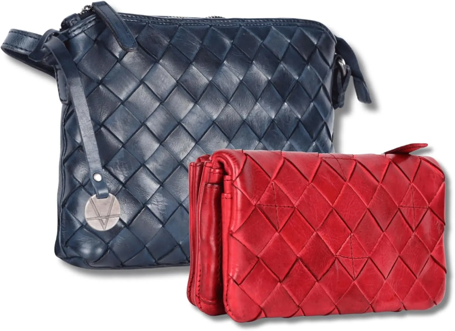 Leather Crossbody bag & Wallets for Women, Wallet for Ladies Zipper Coin Purse