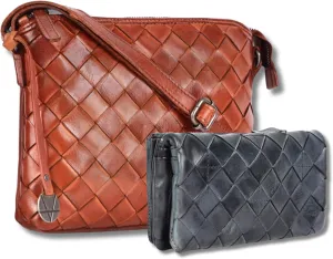 Leather Crossbody bag & Wallets for Women, Wallet for Ladies Zipper Coin Purse