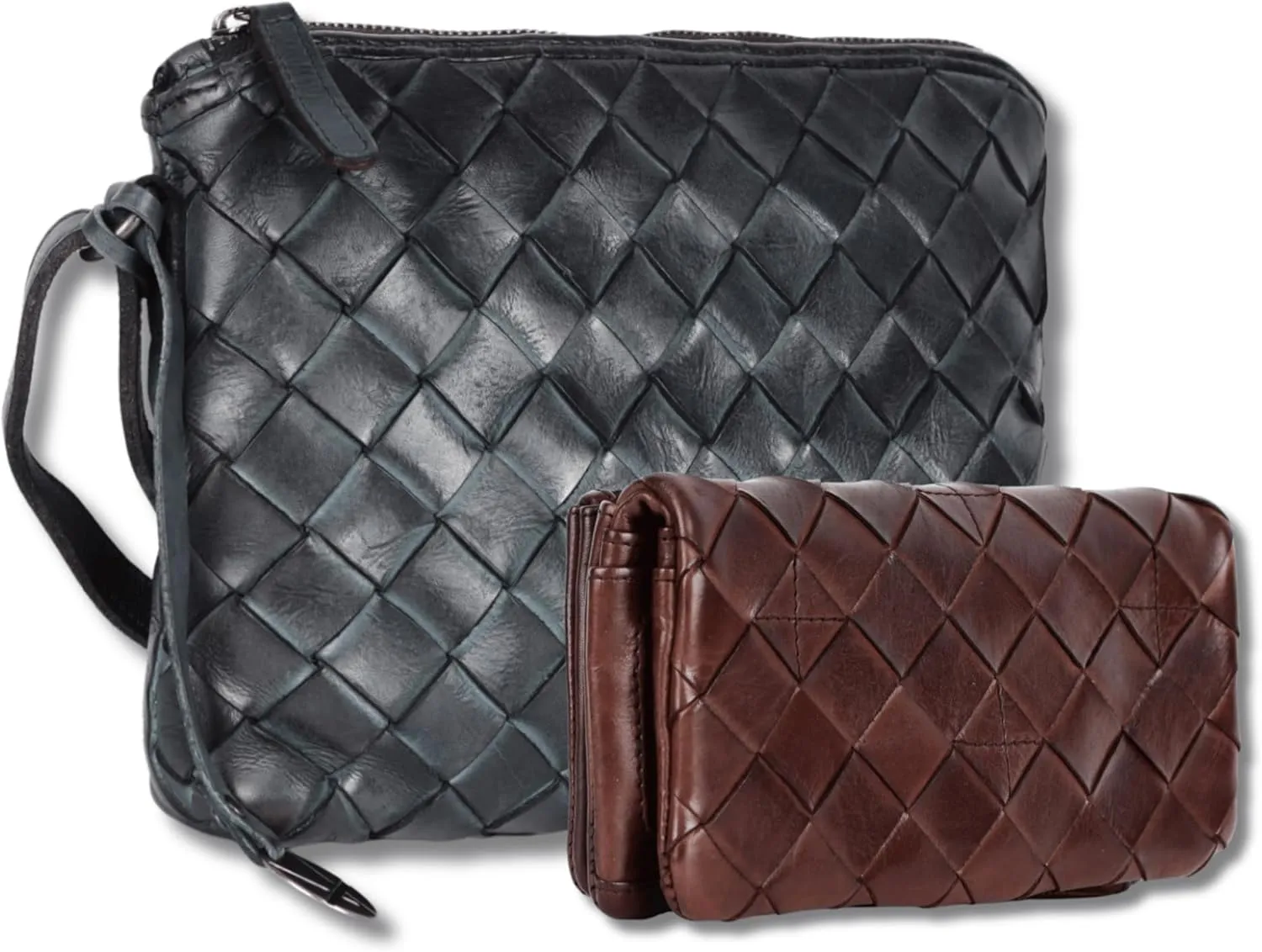 Leather Crossbody bag & Wallets for Women, Wallet for Ladies Zipper Coin Purse