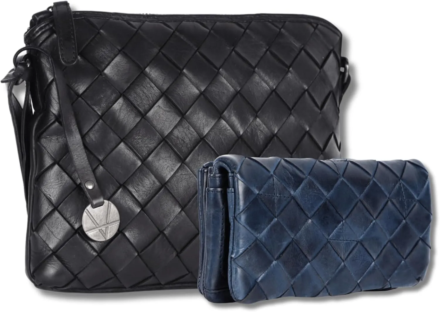 Leather Crossbody bag & Wallets for Women, Wallet for Ladies Zipper Coin Purse