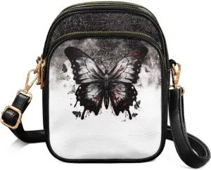Leather Crossbody Bags for Women Crossbody Cell Phone Purse Wallet Sling Bag Shoulder Strap Lightweight Satchel