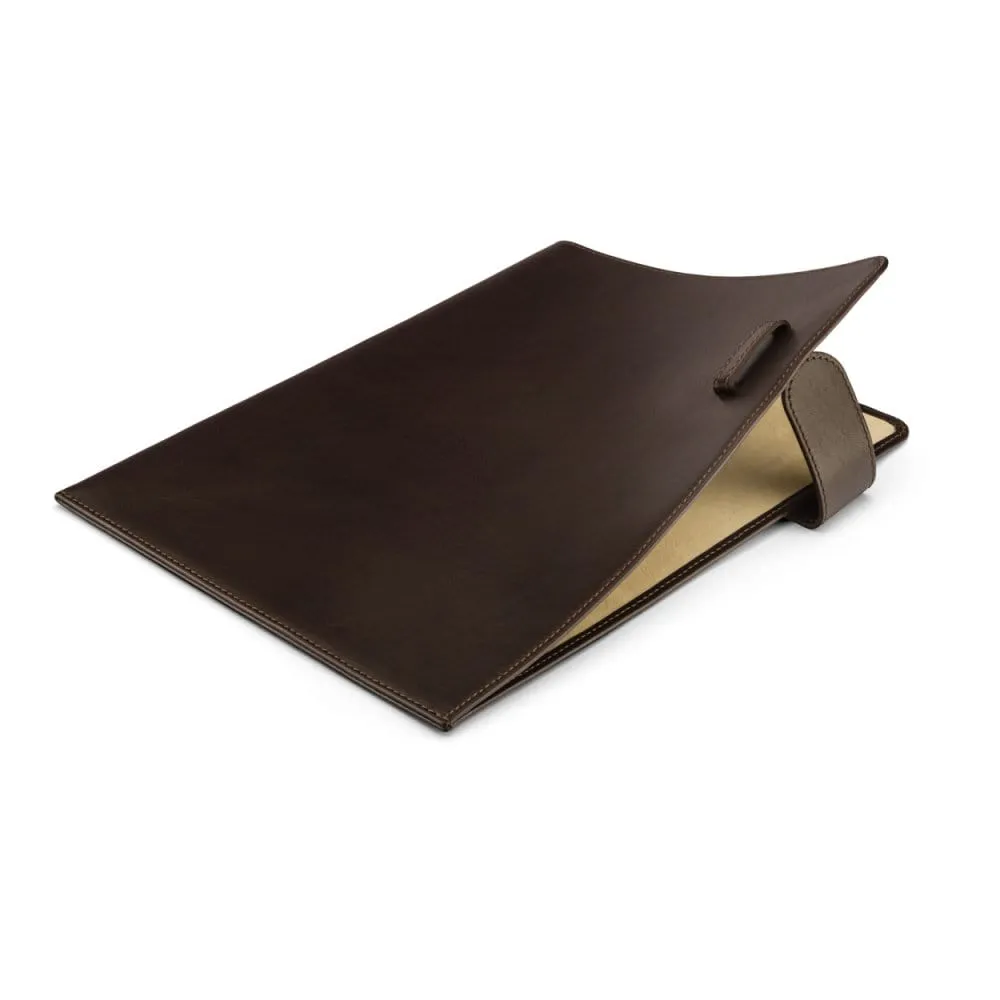 Leather Document Folder - Brown