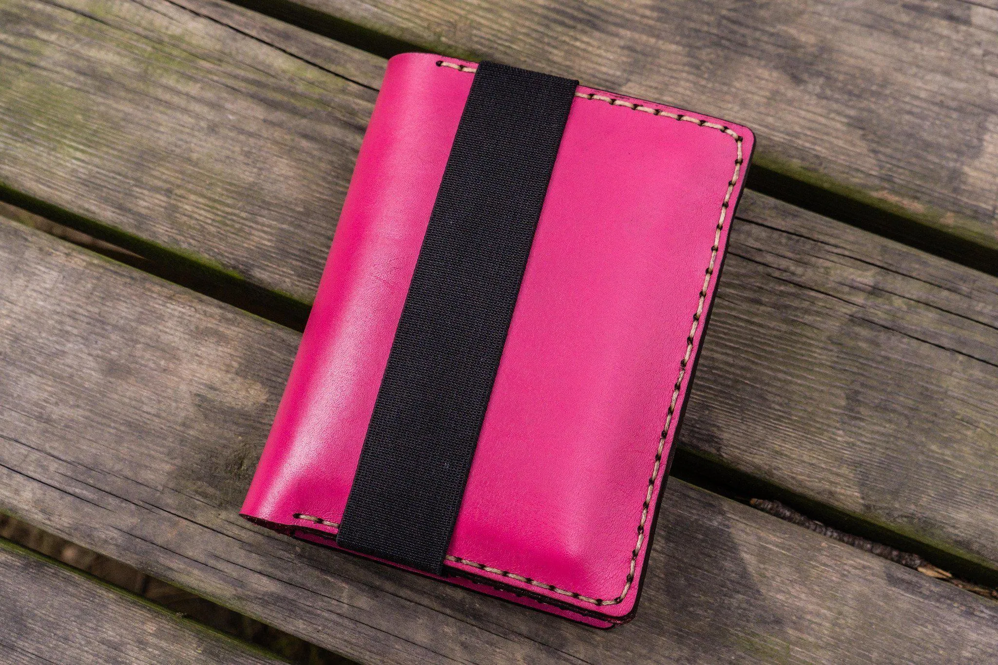 Leather Hobonichi Techo (A6) Planner Cover - Pink