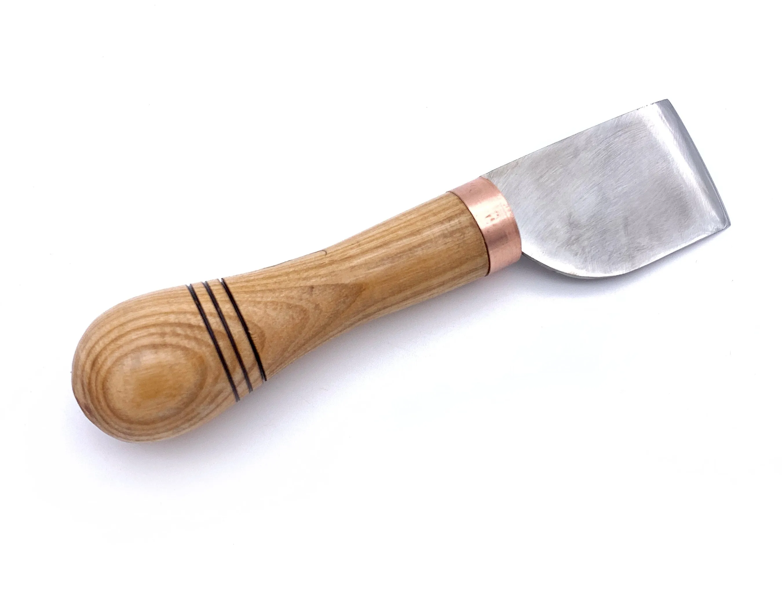 Leather Knife Cutting Knife Edging Knife with Wooden Handle. Leather Working Skiving Knife for DIY Leather Craft - by STAMESKY (Straight)