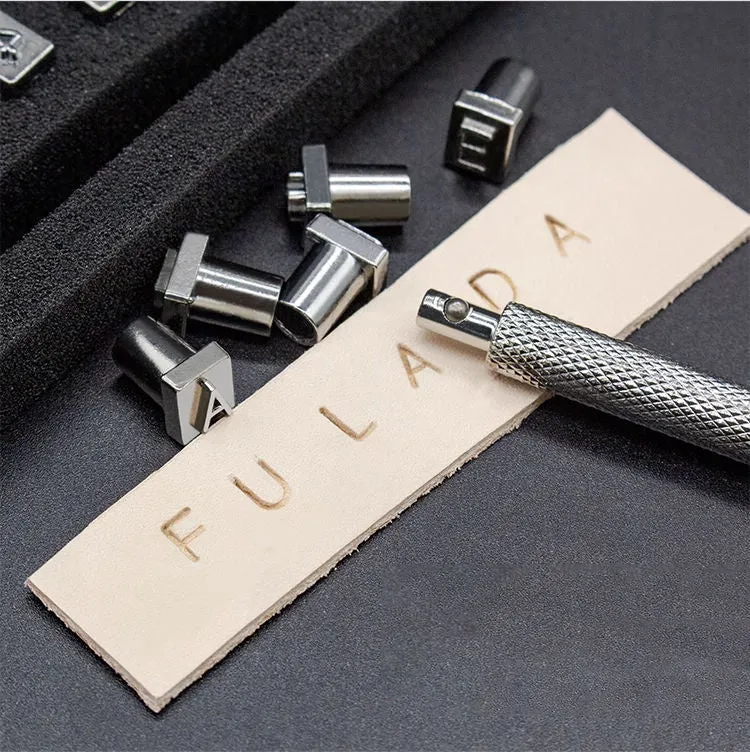 Leather Letter Punching Number Stamp Printing Tool Set Leather Carving Personalized Logo Handmade Leather Goods DIY