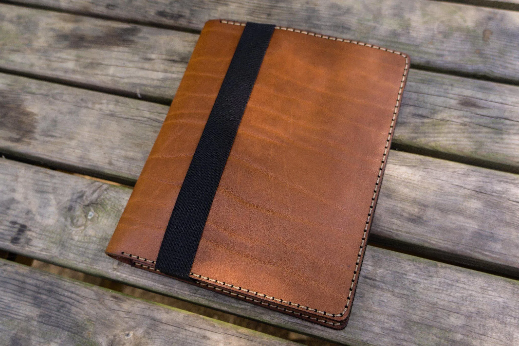 Leather Leuchtturm1917 B5 Notebook & iPad Air/Pro Cover - Brown