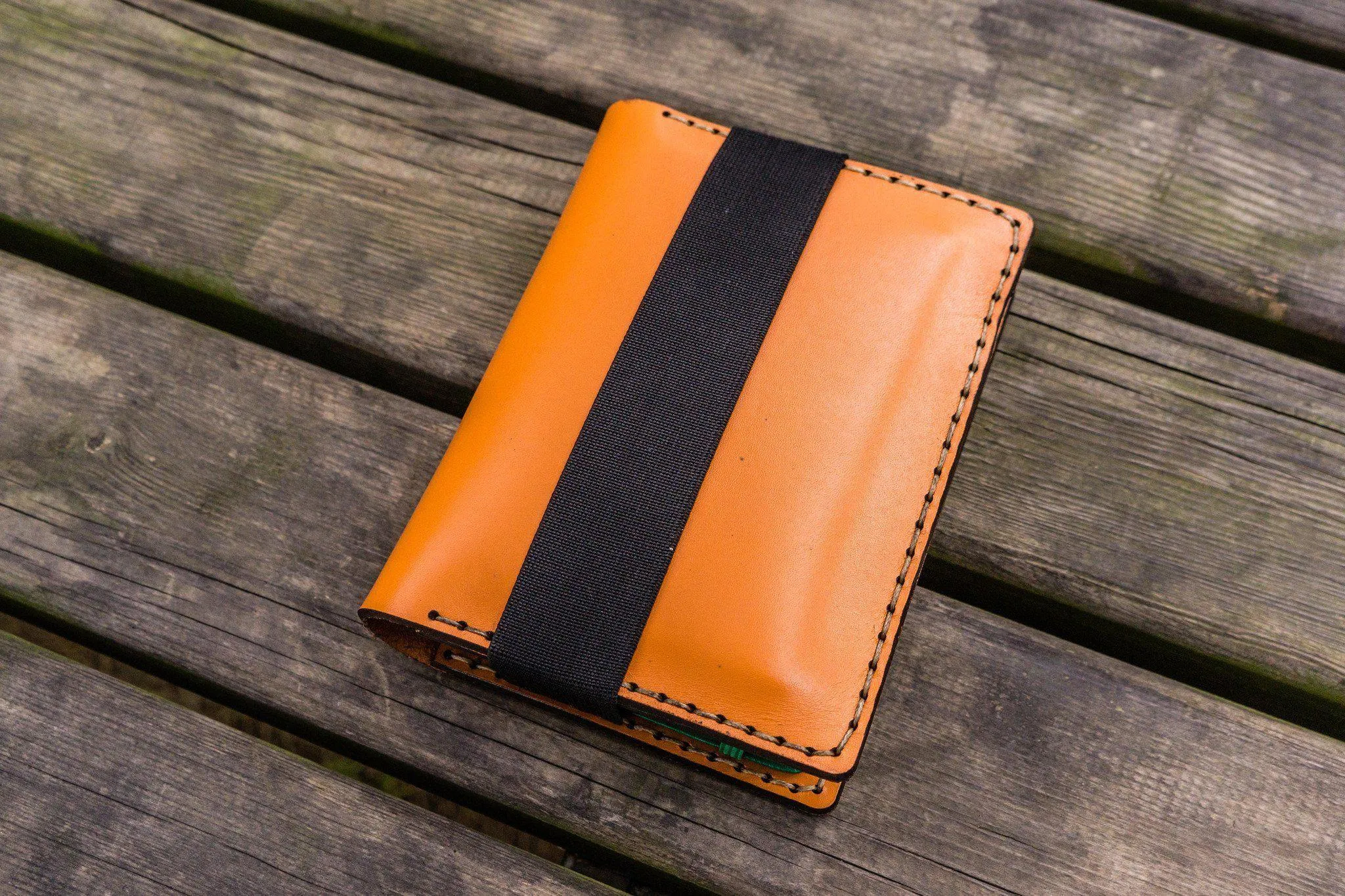 Leather Rhodia A6 Notebook Cover - Orange