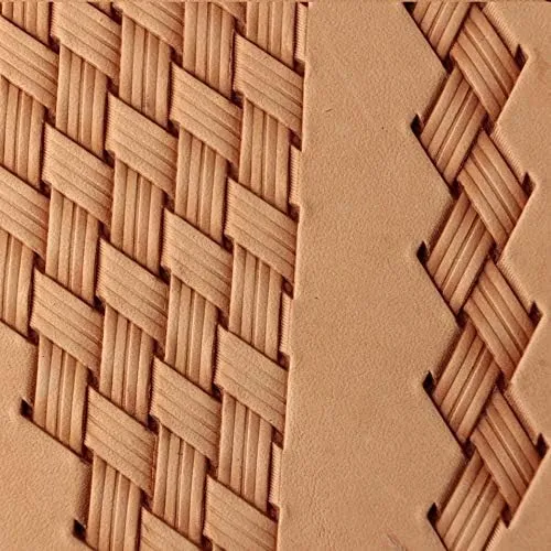 Leather Stamp Tool Stamping Working Carving Punches Tools Craft Saddle Brass Basket Weave #261