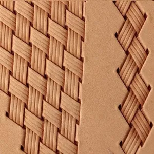 Leather Stamp Tool Stamping Working Carving Punches Tools Craft Saddle Brass Basket Weave #261
