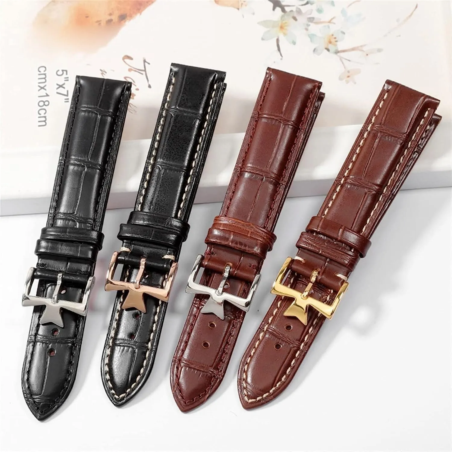Leather Watch Band For Vacheron Constantin Patrimony VC Replacement Strap Accessories 19mm 20mm 21mm 22mm
