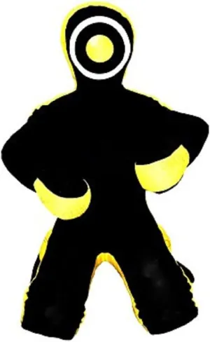 LEATHERAY MMA Jiu Jitsu Grappling Dummy Judo Punching Bag,Brazilian Jiu Jitsu Dummy,Wrestling Grappling BJJ Dummy Black -Unfilled