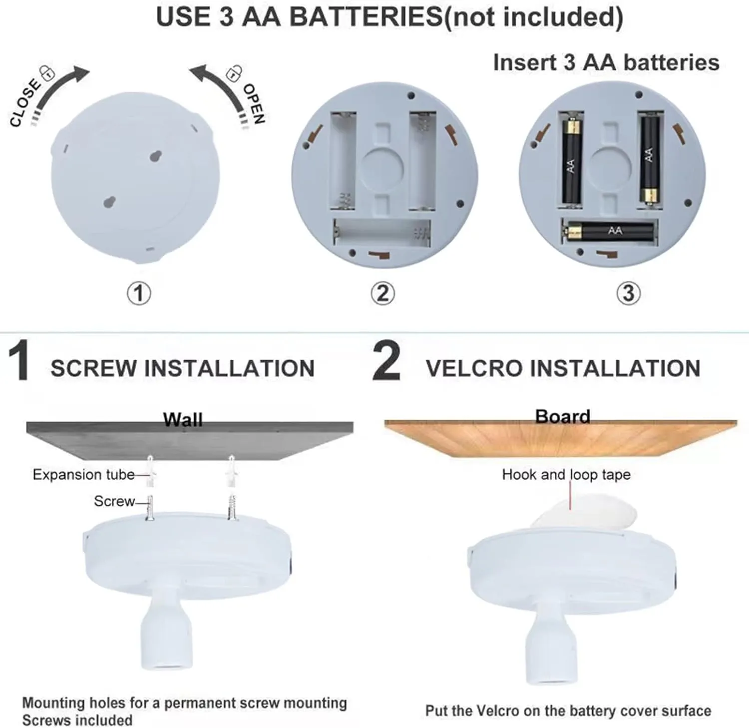 LED Spotlight, Battery Operated Picture Lights, Indoor Uplight, Puck Lights with Remote, Spot Light for Wall Art Display Dartboard Painting Accent Artwork Closet-4Pack