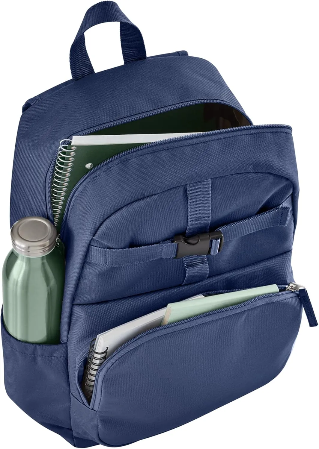 Let's Make Memories Kids Backpack for School - Personalized Back to School Supplies - Bookbag with Lunch Box - Blue - Shark