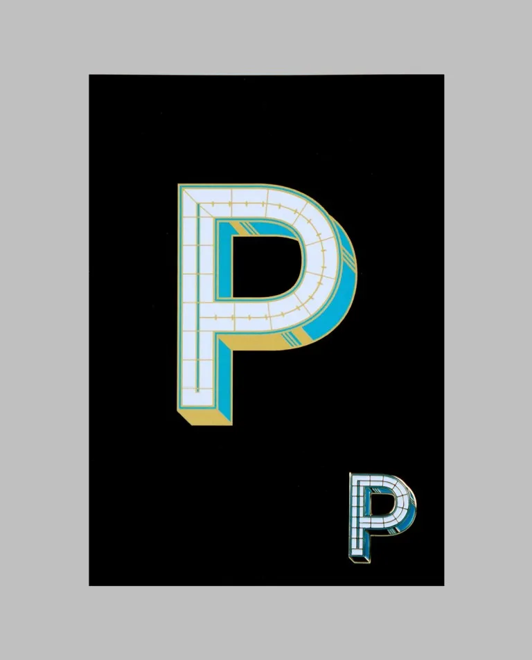 Letter "P" Pin