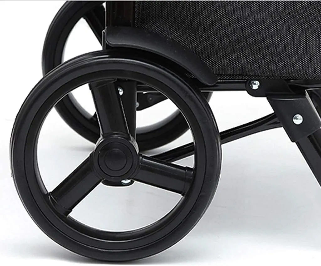 Lightweight, Shopping Cart Large Capacity Light Weight Wheeled Shopping Trolley Push Cart Bag Foldable Cart Foldable Removable Push Bag
