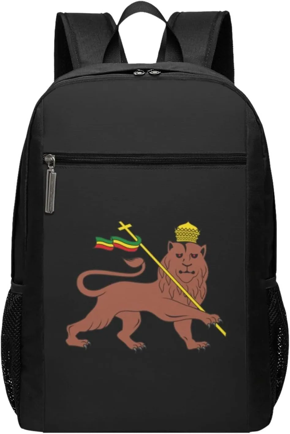 Lion of Judah Emblem of The Travel Laptop Backpack, Business Anti Theft Slim Sturdy Laptops Backpacks, College Computer Bag Gift for Men & Women Fits 17 Inch Notebook,Black