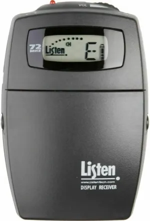 Listen Technologies Portable Display RF Receiver (72 MHz)