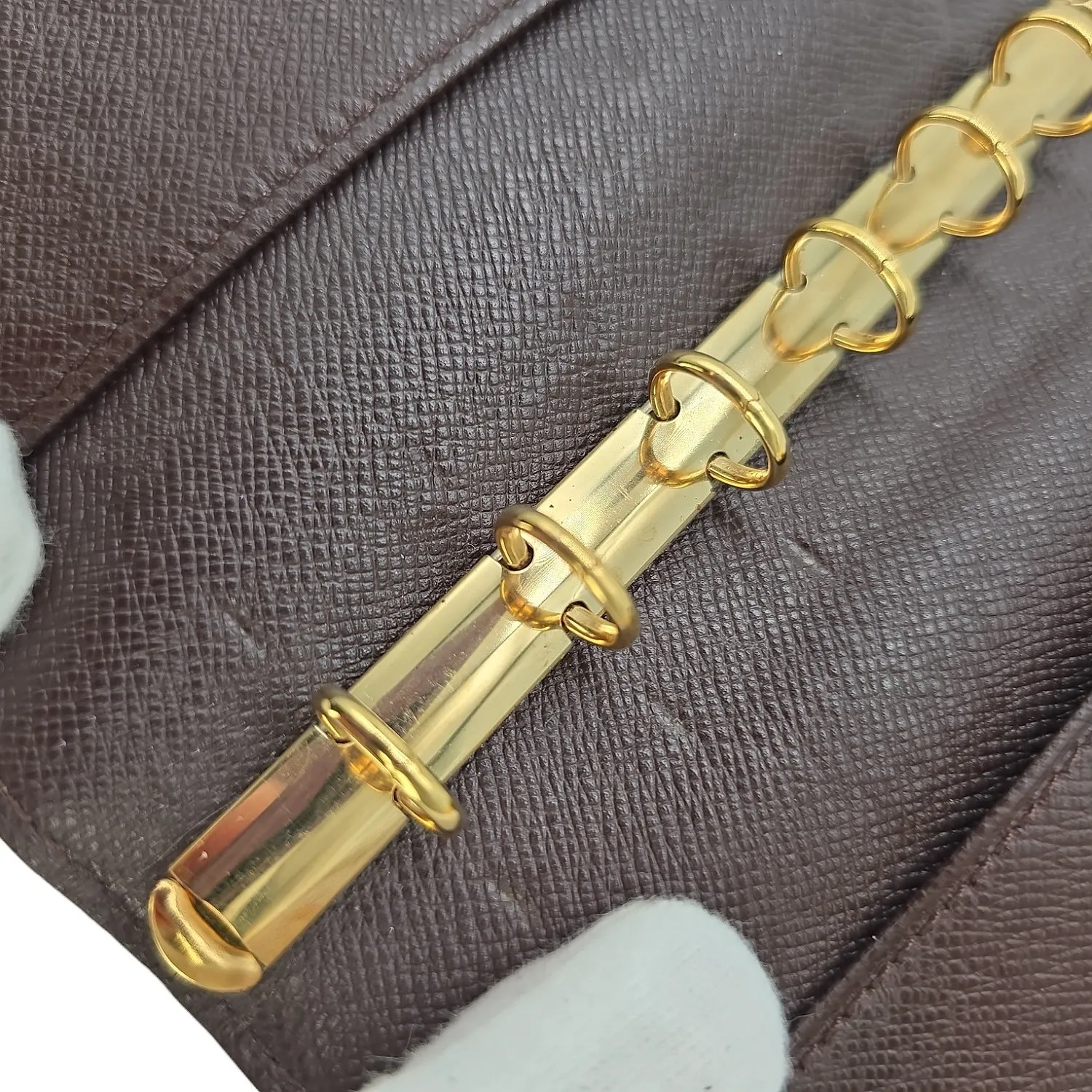 Louis Vuitton Damier Ebene Small Ring Agenda Cover