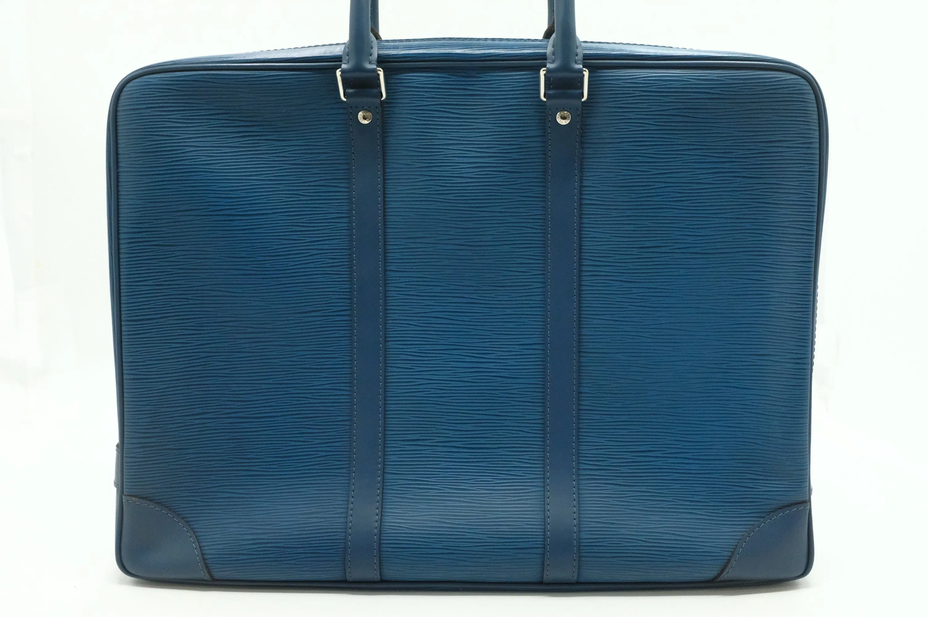 Louis Vuitton Poche Document in Blue Epi Leather