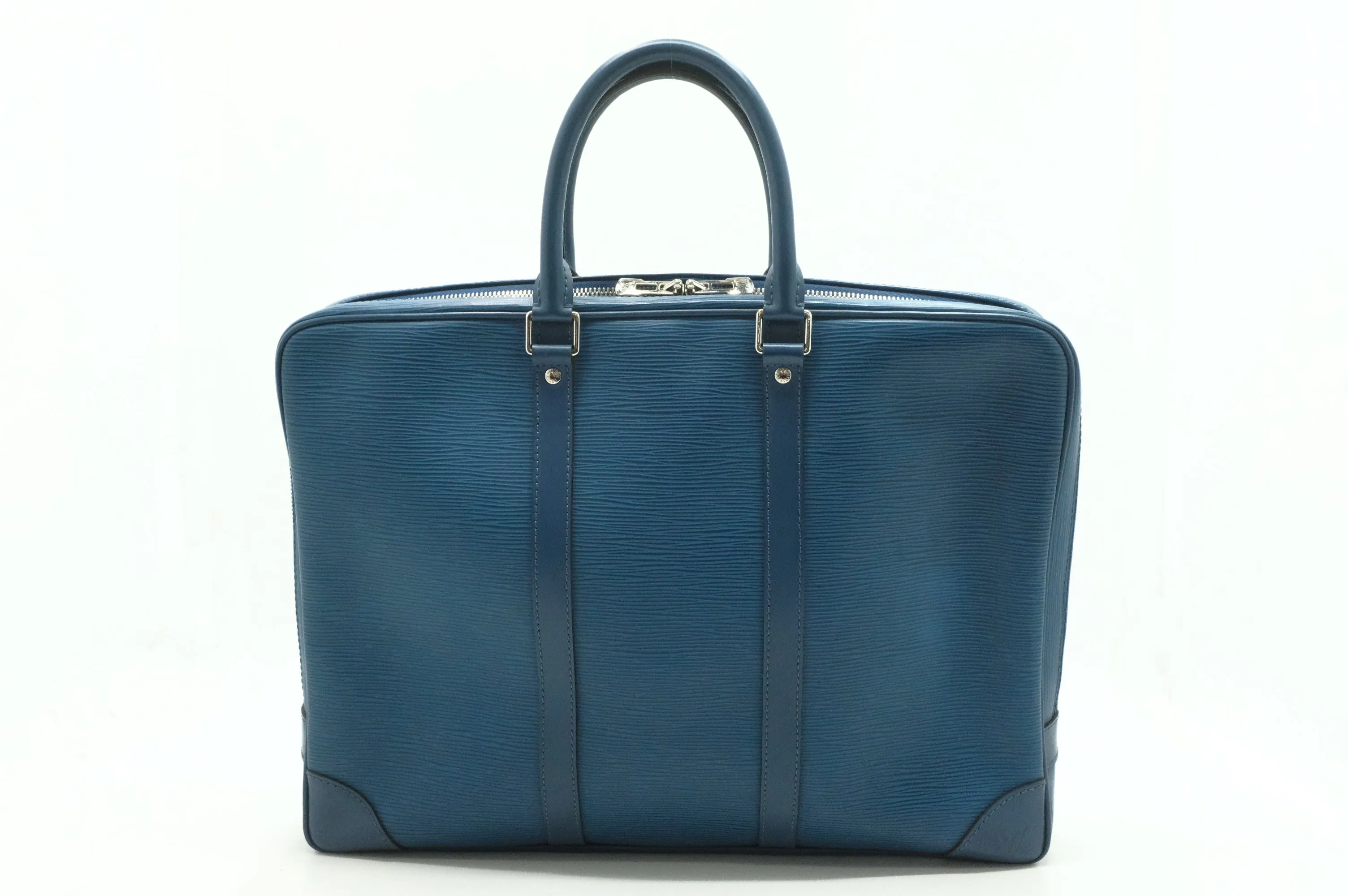 Louis Vuitton Poche Document in Blue Epi Leather